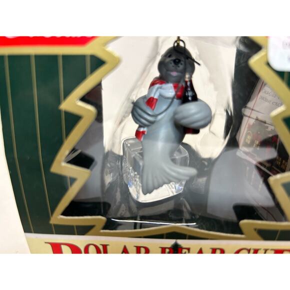 1997-1998 Coca-Cola Polar Bear Cub Collection Ornaments Lot of 4 - Picture 6 of 7